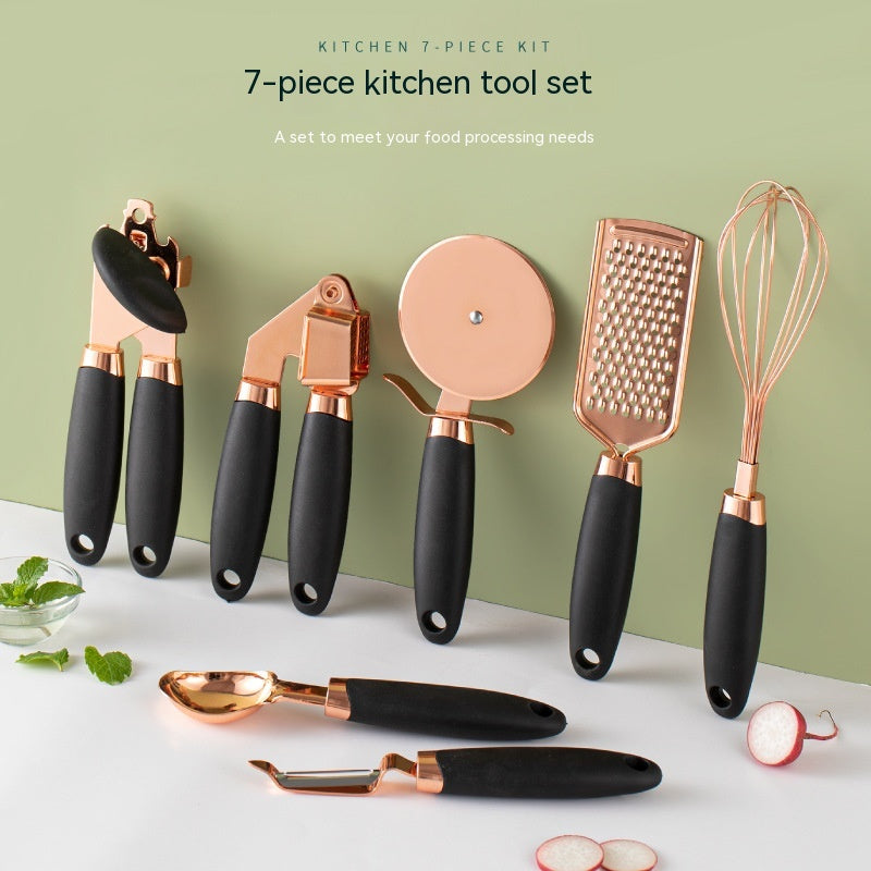 7PCS Kitchen Tool Set Stainless Steel – Peeler & Utensil Set