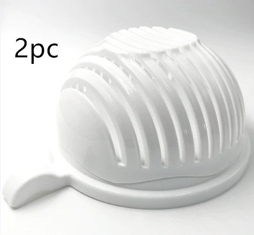 Salad Cutter Bowl – Multi-Function Fruit & Vegetable Slicer with Drain Basket
