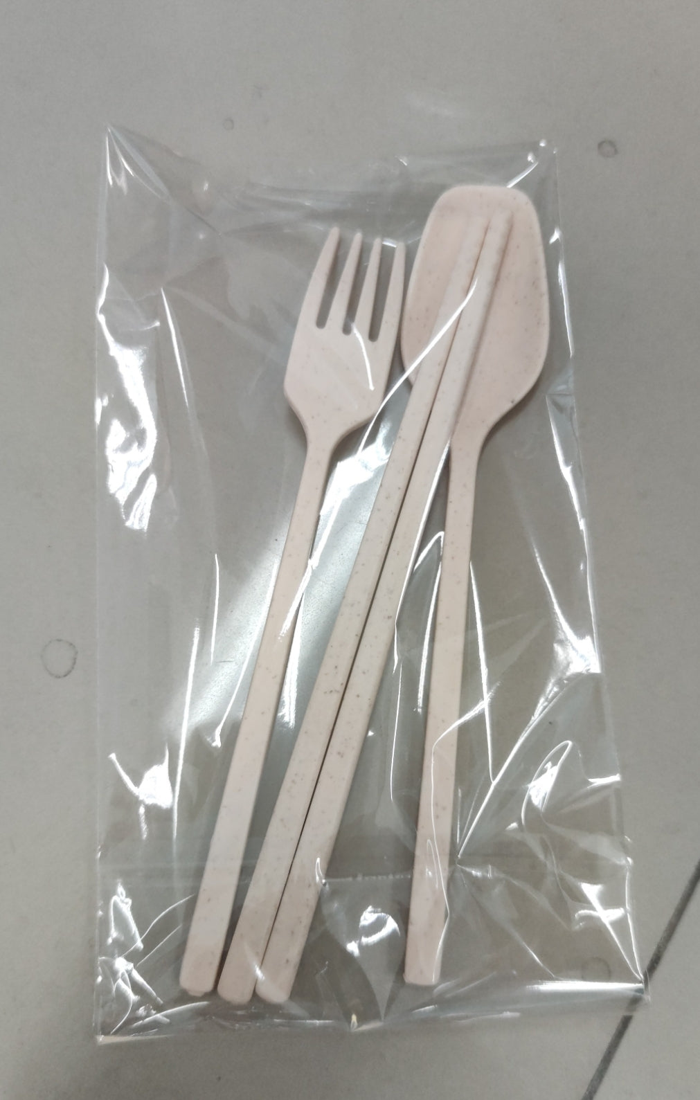 Kids Wheat Straw Dinner Set – Cartoon Bowl with Spoon, Fork & Chopsticks