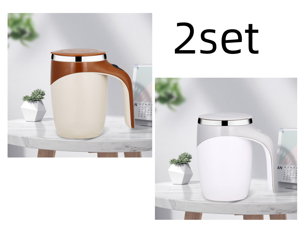 Automatic Self-Stirring Mug – Rechargeable Electric Mixing Cup (300–400ml)