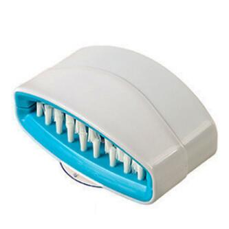 Suction Cup Kitchen Cleaning Brush – Knife, Fork & Vegetable Scrubber