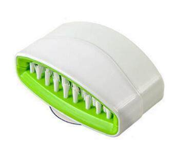 Suction Cup Kitchen Cleaning Brush – Knife, Fork & Vegetable Scrubber