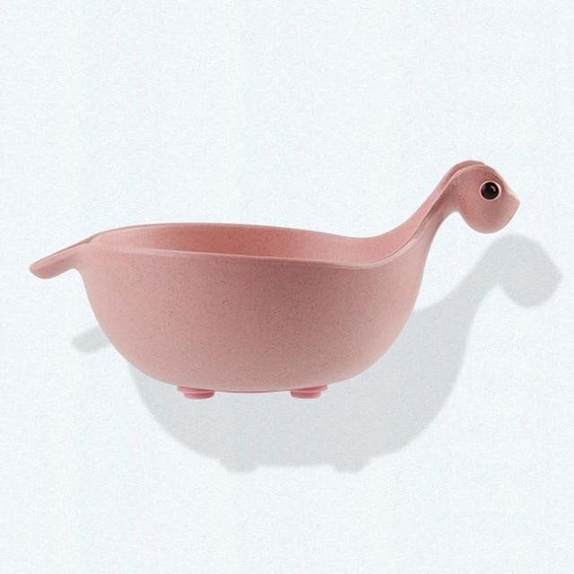 Kids Dinosaur Bowl – Wheat Straw Cartoon Bowl for Snacks