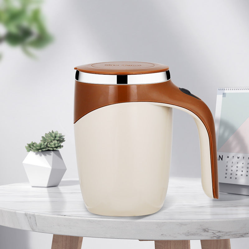 Automatic Self-Stirring Mug – Rechargeable Electric Mixing Cup (300–400ml)