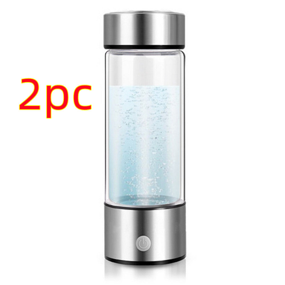 Hydrogen Water Generator Bottle – USB Rechargeable Electrolysis Cup 420ml