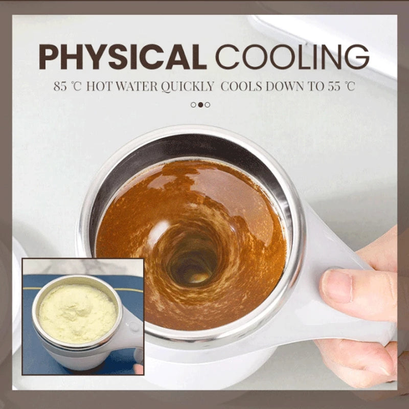 Automatic Self-Stirring Mug – Rechargeable Electric Mixing Cup (300–400ml)