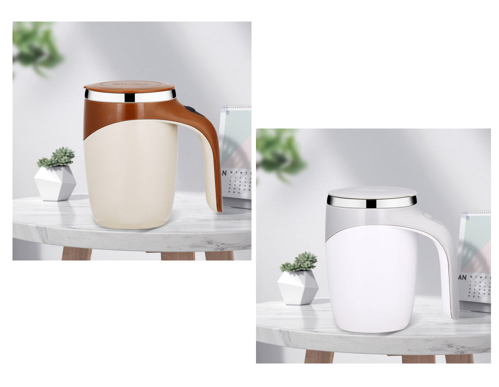 Automatic Self-Stirring Mug – Rechargeable Electric Mixing Cup (300–400ml)