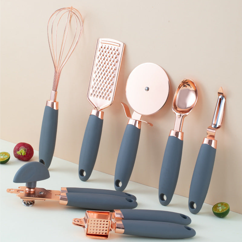 7PCS Kitchen Tool Set Stainless Steel – Peeler & Utensil Set