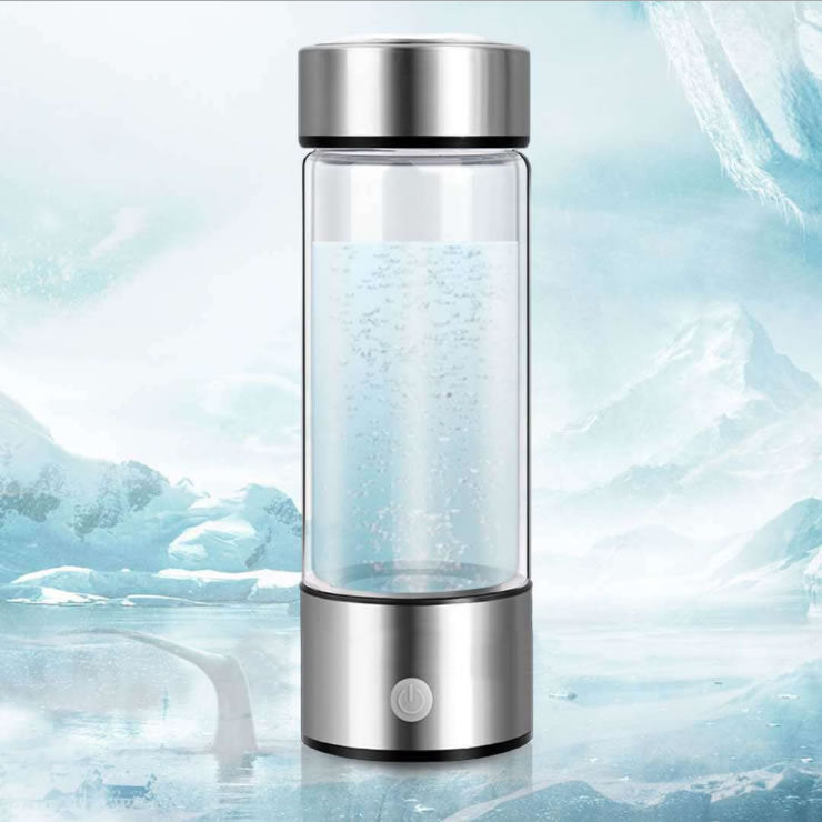 Hydrogen Water Generator Bottle – USB Rechargeable Electrolysis Cup 420ml