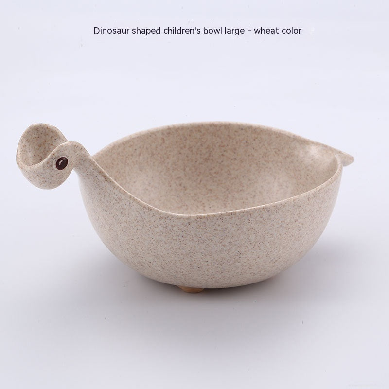 Kids Dinosaur Bowl – Wheat Straw Cartoon Bowl for Snacks