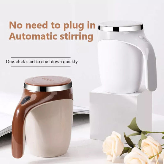 Automatic Self-Stirring Mug – Rechargeable Electric Mixing Cup (300–400ml)