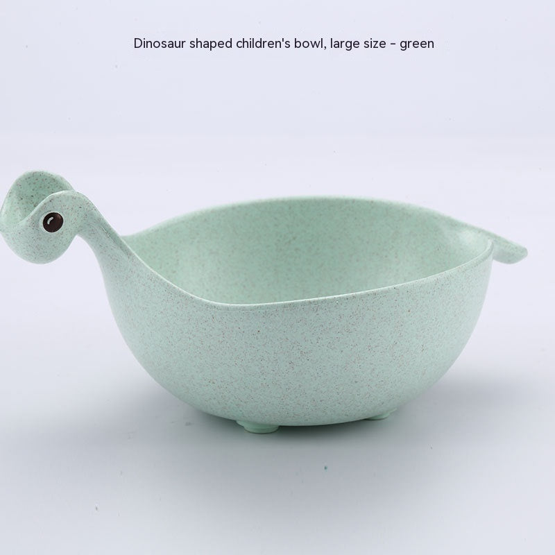 Kids Dinosaur Bowl – Wheat Straw Cartoon Bowl for Snacks